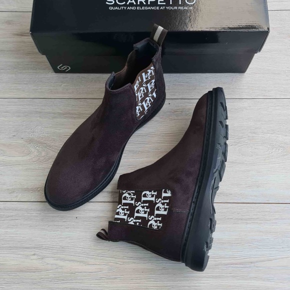 Men\'s Suede Leather Chelsea Boots | Pull-on | Handmade main image 3